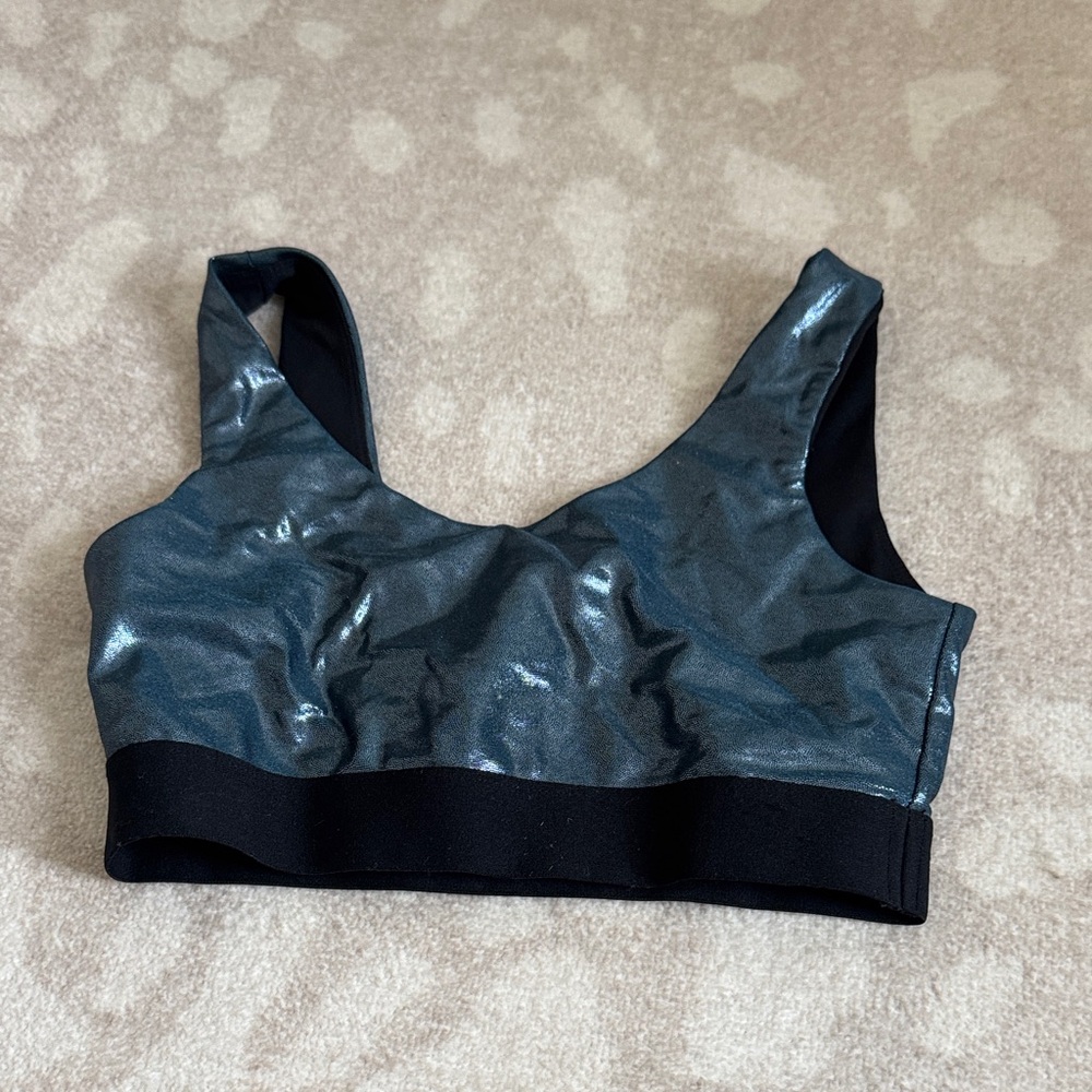 Heroine Sport Metallic Navy Soorts Bra